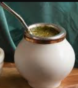 Mate de cerámica blanco